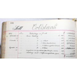 A Collection of German ledgers from the Rhineland. Hauptbuch - (7 volumes) (1850-1935) (Weimer Republic Inflation)